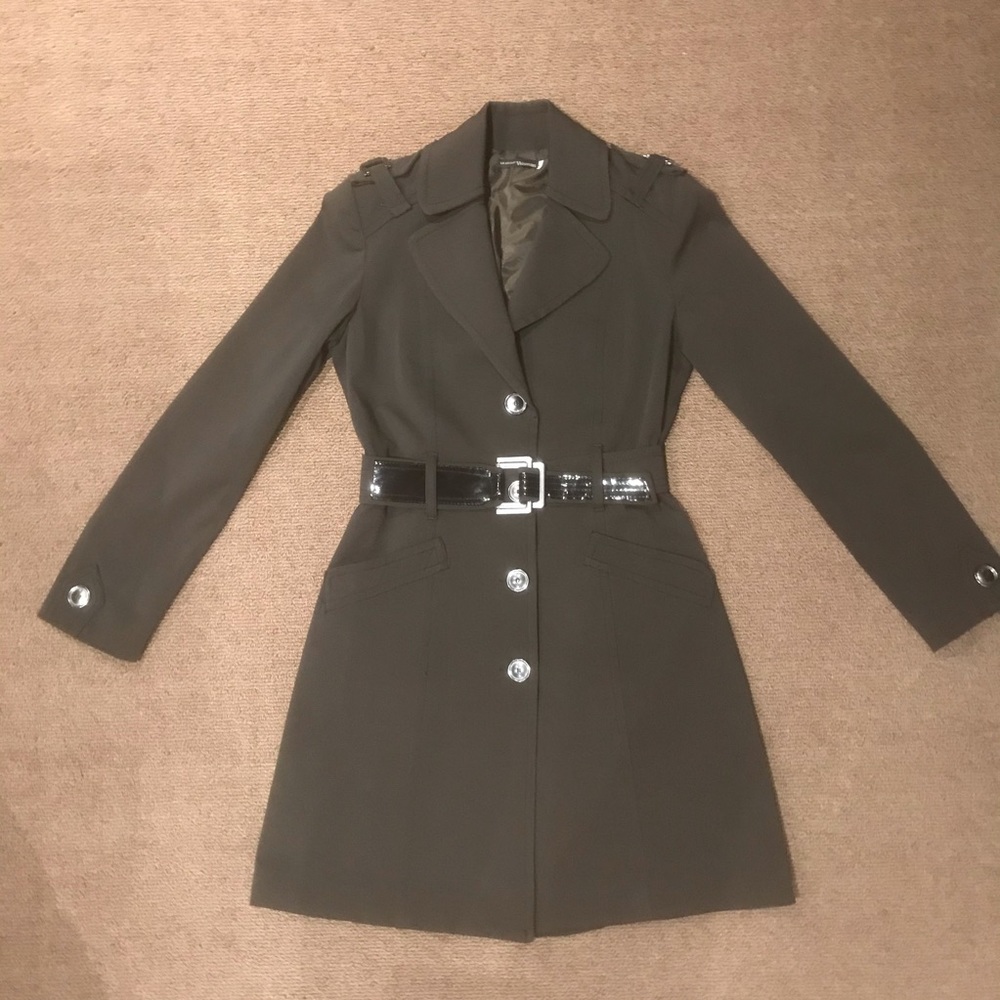 Italian Made Trench Coat LE GROUP WOMAN Black S